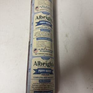 Albright’s Puppy Recipe (5lb Chub)